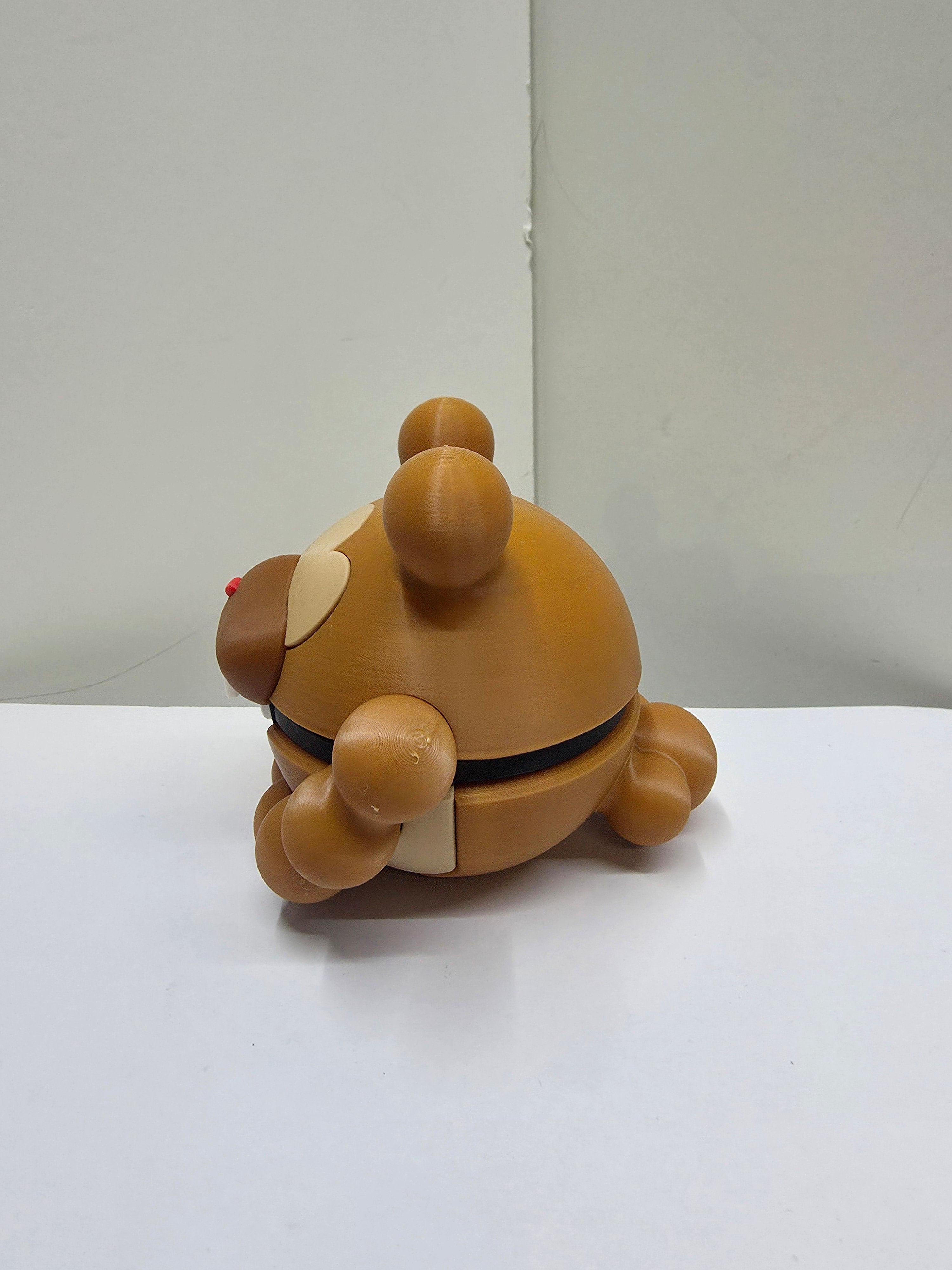 3D Printed Bidoof Figurine – Cute Pokémon Collectible | Desk Décor Gift for Gamers & Anime Fans