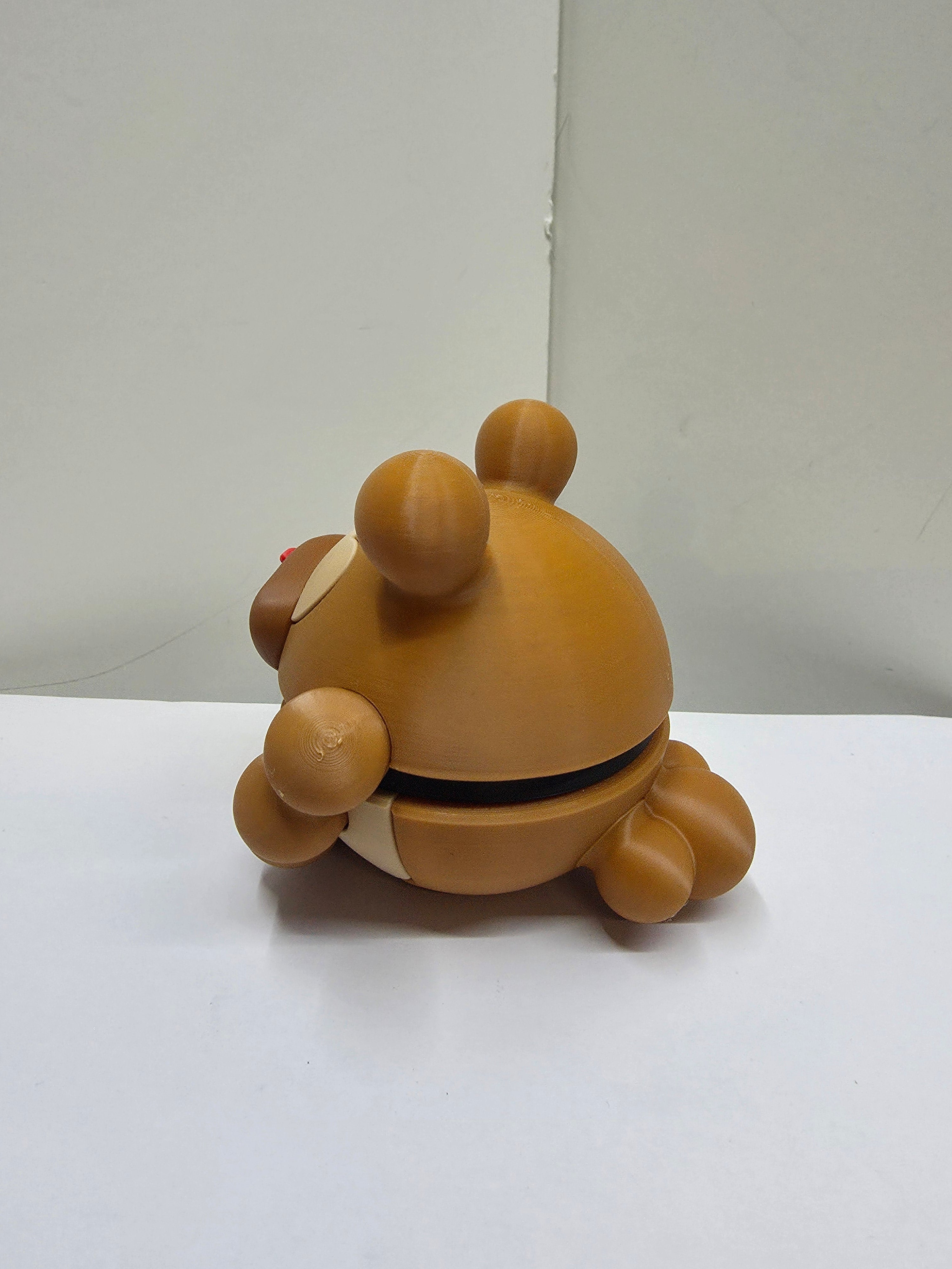 3D Printed Bidoof Figurine – Cute Pokémon Collectible | Desk Décor Gift for Gamers & Anime Fans