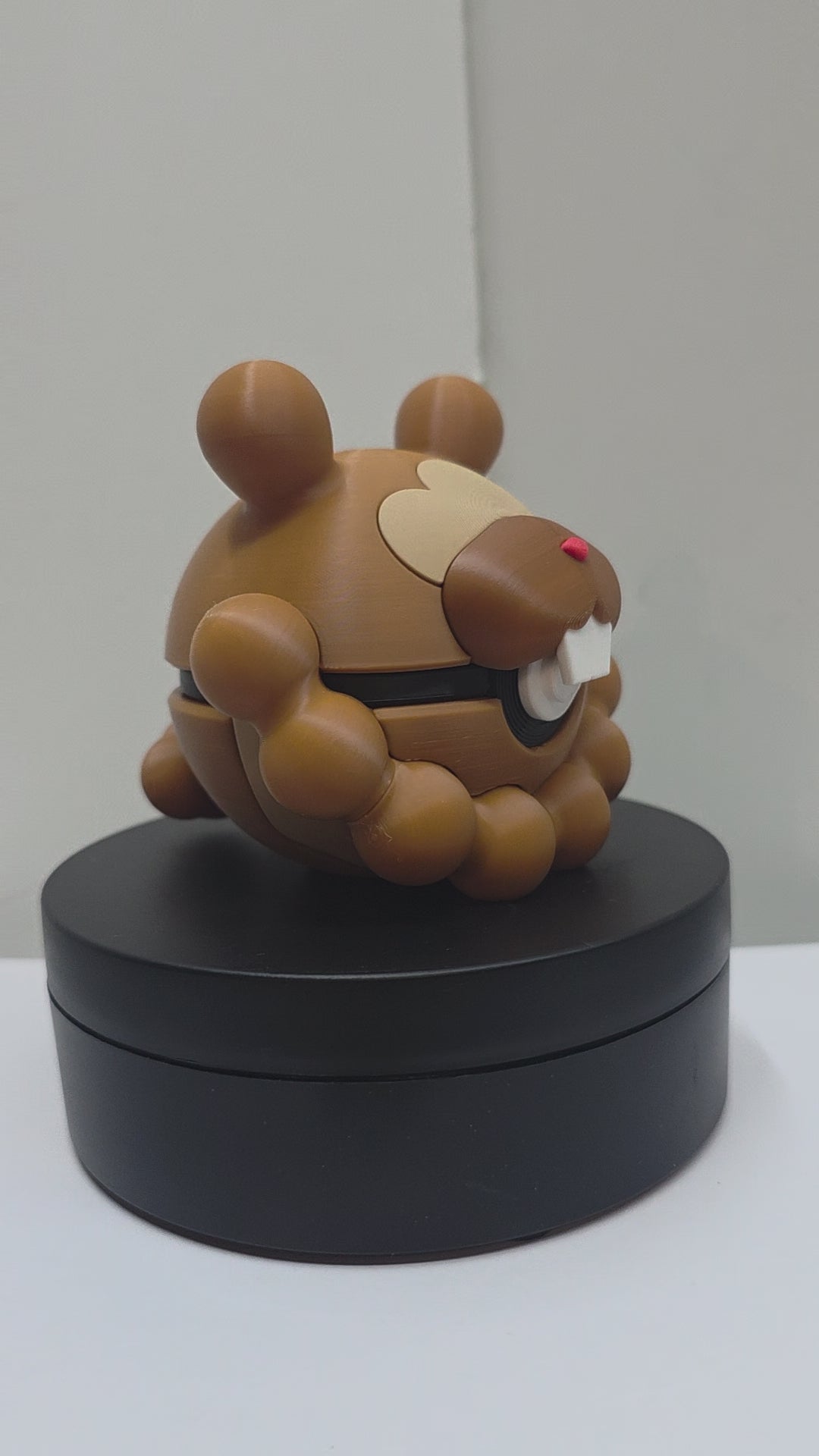 3D Printed Bidoof Figurine – Cute Pokémon Collectible | Desk Décor Gift for Gamers & Anime Fans